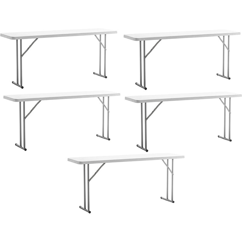 72'' Plastic Rectangular Portable Banquet Table