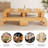 Haakon Kitchen Dining Table Set, 18"-118" Extendable Console Table with Bench(Table, 2 Benches)-122056451