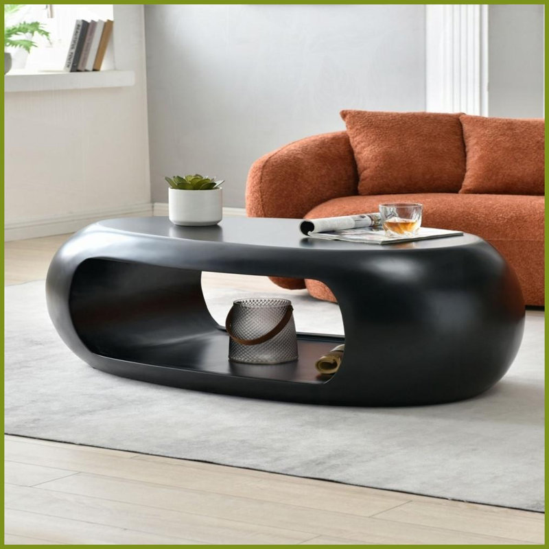 Table basse 48,42 po Sturdy, H 18,11 po x L 25,19 po x l 48,42 po, Black