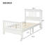 Lit plateforme simple en bois massif