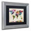 « urban aquarelle world map », impression encadrée sur toile-15721890