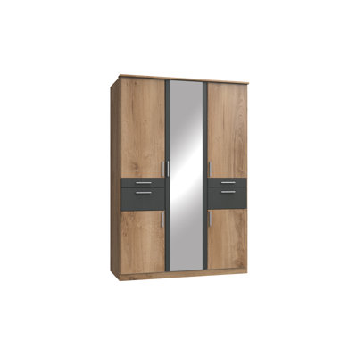 Drehtürenschrank Macomb mit Spiegel