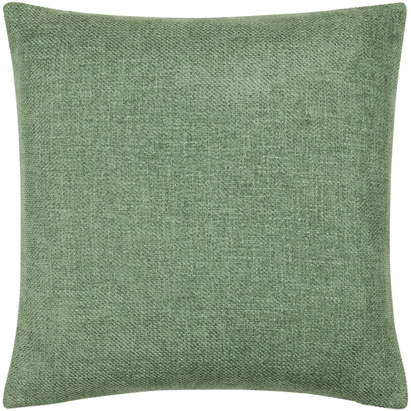 Housse de coussin décoratif Sajani, H 20 po x l 20 po, Vert, Housse de coussin seulement - sans coussin