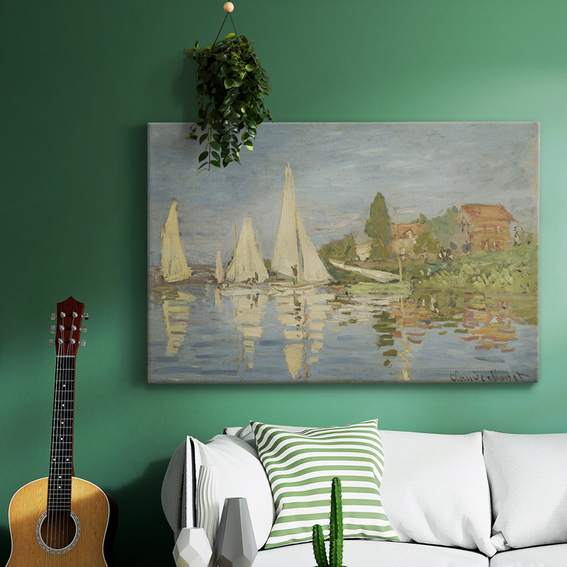 Rétro nautique - Lxxxvi sur toile, H 41 po x l 61 po