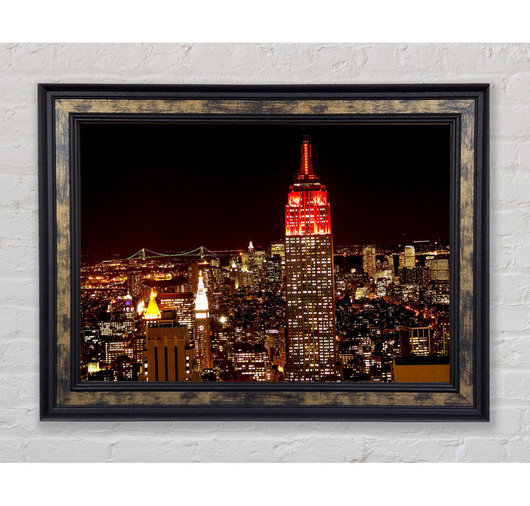 New York Empire State Red Top - Druck