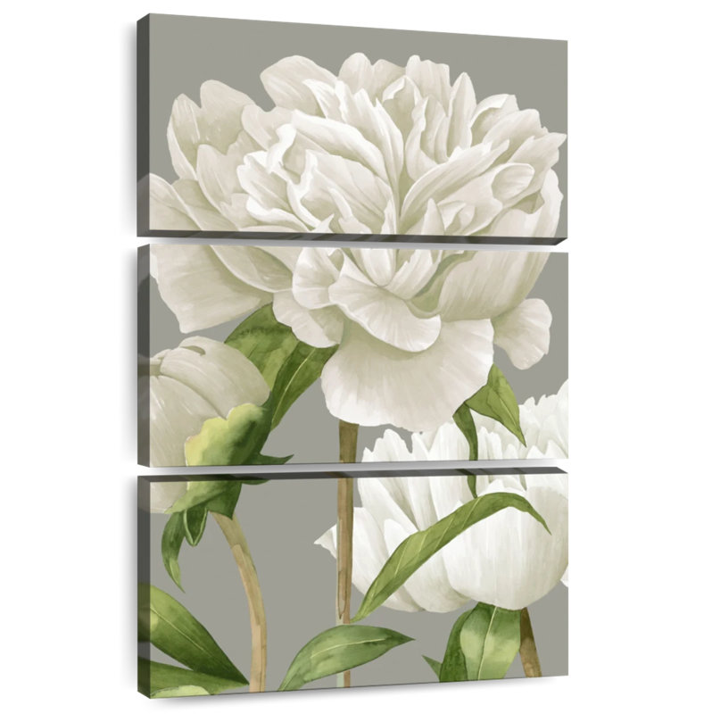 Pivoines blanches Harnek II, H 38 po x l 24 po
