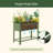 32" Tall 18" Wide Metal Outdoor Elevated Planter-121303404