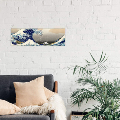 The Great Wave At Kanagawa by Katsushika Hokusai - Panoramic Painting on Canvas