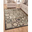 Tapis gris à motif géométrique Aleenah-23455264