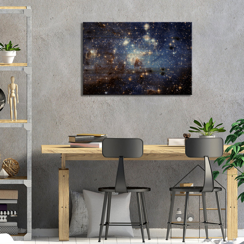 LH-95 Stellar Nursery (Hubble Space Telescope) par la NASA - impression d'art graphique, H 18 po x l 26 po x P 1,5 po