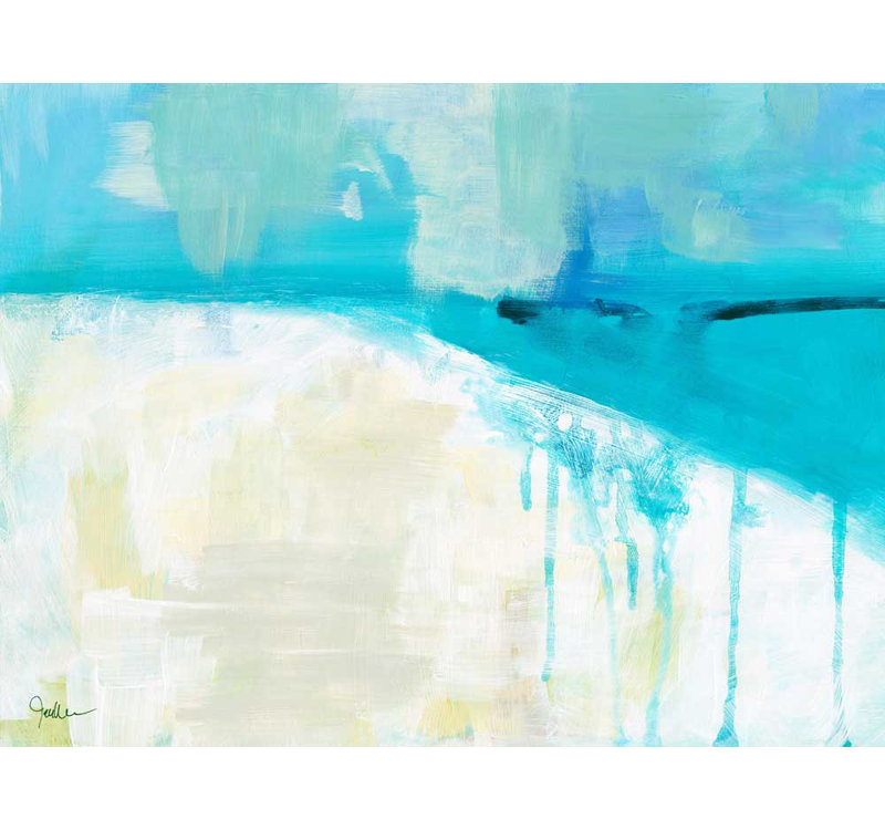 « côtier blues i », reproduction sur toile tendue