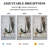 Hollywood Full Length Mirror With Lights Oversized Full Body Vanity Mirror With 3 Color Modes Lighted Large Standing Floor Mirror For Dressing Room Bedroom Hotel Touch Control,Silver-342240218