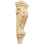 Corbeille en bois de pilastre moyen l 5 1/8 po x P 3 3/8 po x H 15 1/2 po (paquet de 4)