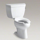 Wellworth Classic Two-Piece Elongated 1.0 GPF Toilet with Pressure Lite Flushing Technology, Less Seat