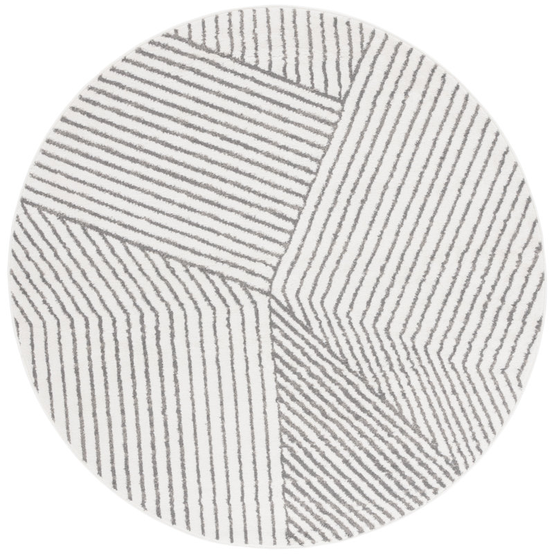Ifeoma Performance Geometric Rug, Square 6'7"