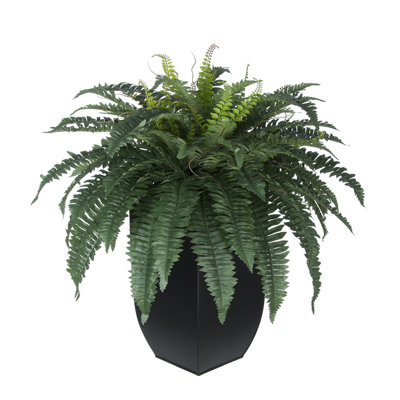 28'' Faux Fern Plant in Metal Pot