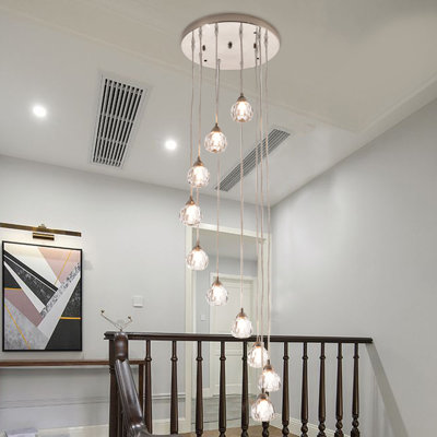 Flitwick 10 - Light Statement Tiered Chandelier with Crystal Accents