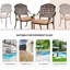 Chaise de patio avec coussin Gladding