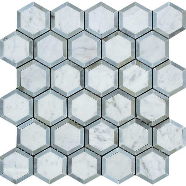 Marble Honeycomb Mosaic Wall & Floor Tile