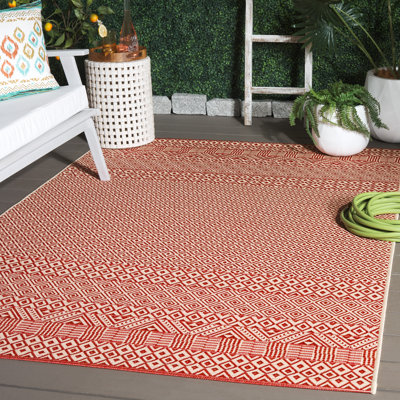 Tapis d'intérieur / extérieur Courtyard Performance Southwestern