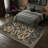 4x6 Area Rugs for Living Room Vintage Gothic Snake Rug with Non Slip Backing, Non Shedding Low Pile Washable Rug Stain Resistant Foldable Mats for Dining Room, Bedroom, Office-906174372-906174377