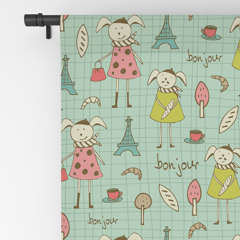 Rideau occultant 1pc Heather Dutton Bonjour Lapin