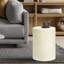 Evas 17.9" H Cement Round Side Table, Speckled Outdoor End Table