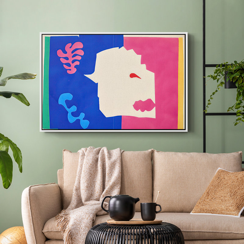 The Wolf (Le loup), from Jazz, 1947 - Henri Matisse, toile tendue avec châssis, 24 po x 36 po, Blanc