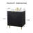 30" Modern Black Free-standing Single Bathroom Vanity With Ceramic  Top-1237742076