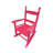 S Rocking Chair In Ravishing Rose Red - For Various Indoor And Outdoor Environments Solid Hardwood Created Back Rest Assurance Easy Assembly 110 Lbs Weight Capacity Chair, Rosy For Places Security-974963896