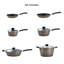 Batterie de cuisine antiadhésive en aluminium 10 pièces - Framboise-85466834