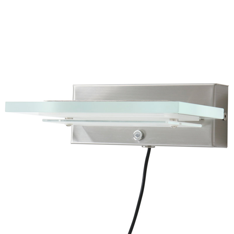 Lexus LED Armed Sconce, Steel