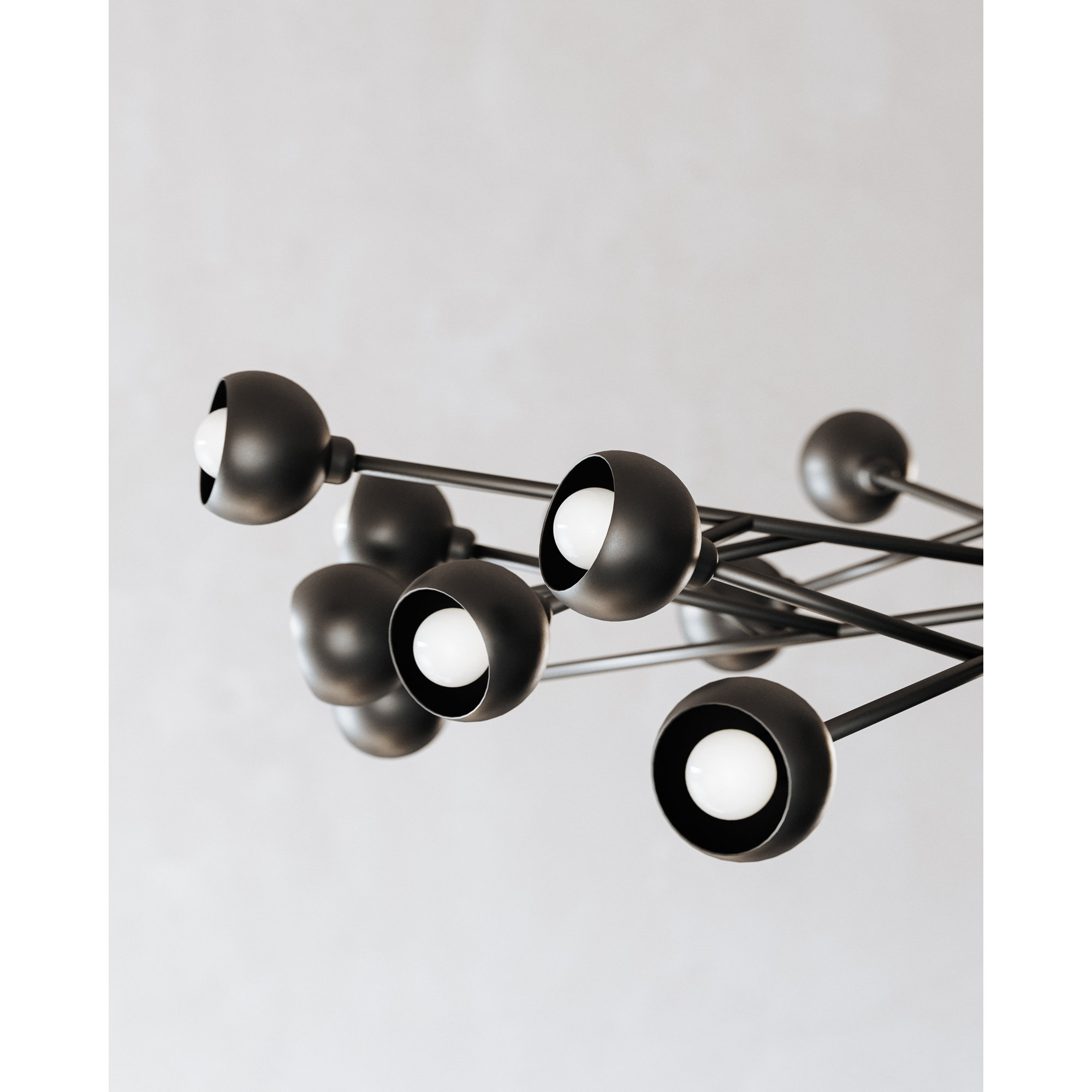 Hudgins 24 - Light Metal Dimmable Sputnik Chandelier
