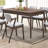 Contemporary Dining Table Solid Wood Rectangle Melamine Mdf