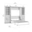 Lit double escamotable et organisateurs de placard avec portes et tiroirs (113 W)-878181276-877393916