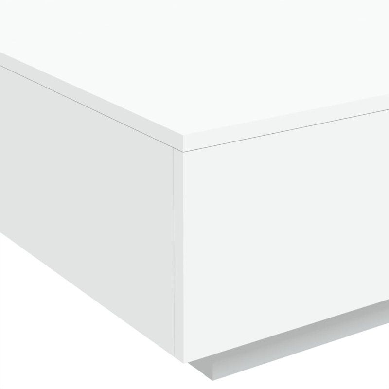 Table basse Jeetu, H 12,2 po x L 21,7 po x l 21,7 po, Blanc