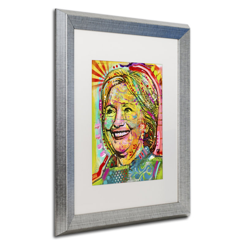 " Hillary " by Dean Russo, White, 20" H x 16" W x 0.5" D