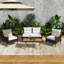 Ensemble de mobilier de jardin 4 pièces-4647820