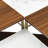 Modern Mid-Century Square Marble-Effect Nesting Coffee Tables Set with Adjustable Layout and Metal Legs-119335259