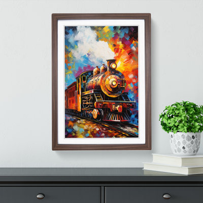 Train Abstract - Framed Print