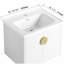 Meuble-lavabo à portes 24 po avec lavabo, pour petite salle de bain-120102245-120102243