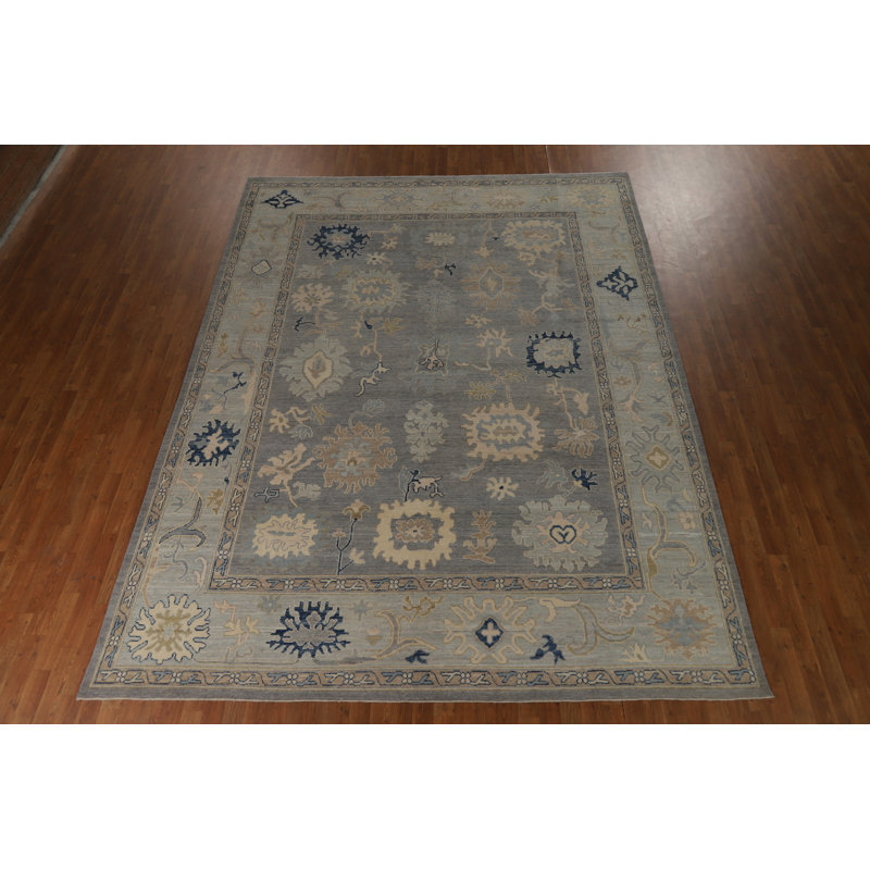 Vegetable Dye Oushak Turkish Area Rug 9x12