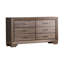Ensemble de chambre à coucher 4 pièces Bynaker en taupe délavé-828302433