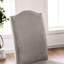 Chaises d'appoint transitionnelles (de 2), blanc antique et gris, revêtement en tissu, dossier à dos de chameau, pieds cannelés, siège rembourré avec 2 chaises, style, chaise, dossier, fabrication en bois massif avec siège et