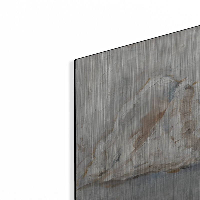 Beachcrest Home™ 'Blue Shell Study 2' by Ethan Harper Metal Wall Art