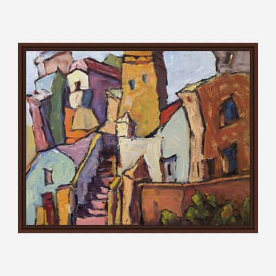Shapes Of Santorini By John Beard - Gallery Wrapped Canvas Print