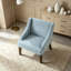 Chaise d'appoint moderne, fauteuil rembourré avec pieds en bois massif-1792602757-1792602754