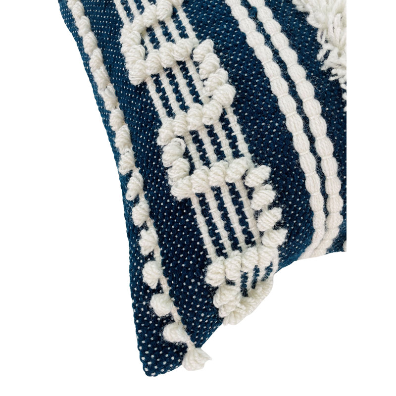 Yakhlef Fringed Outdoor Throw Pillow