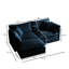 Chenille 2 places avec - Surface de vie modulaire bleue respirante
