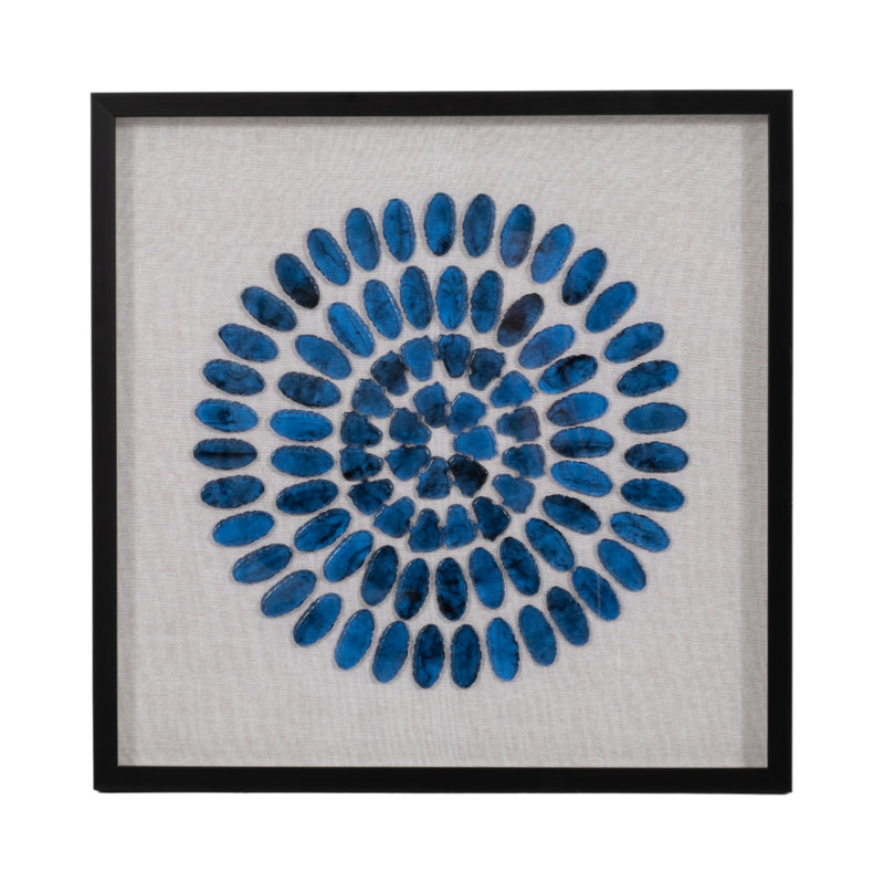 24X24 Caspian Agate Shadow Box Wall Decor